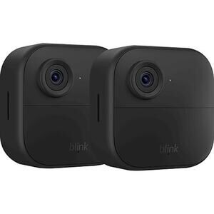 Blink Outdoor 4 (2 Camera System) Wireless Smart Home Security with Sync Module